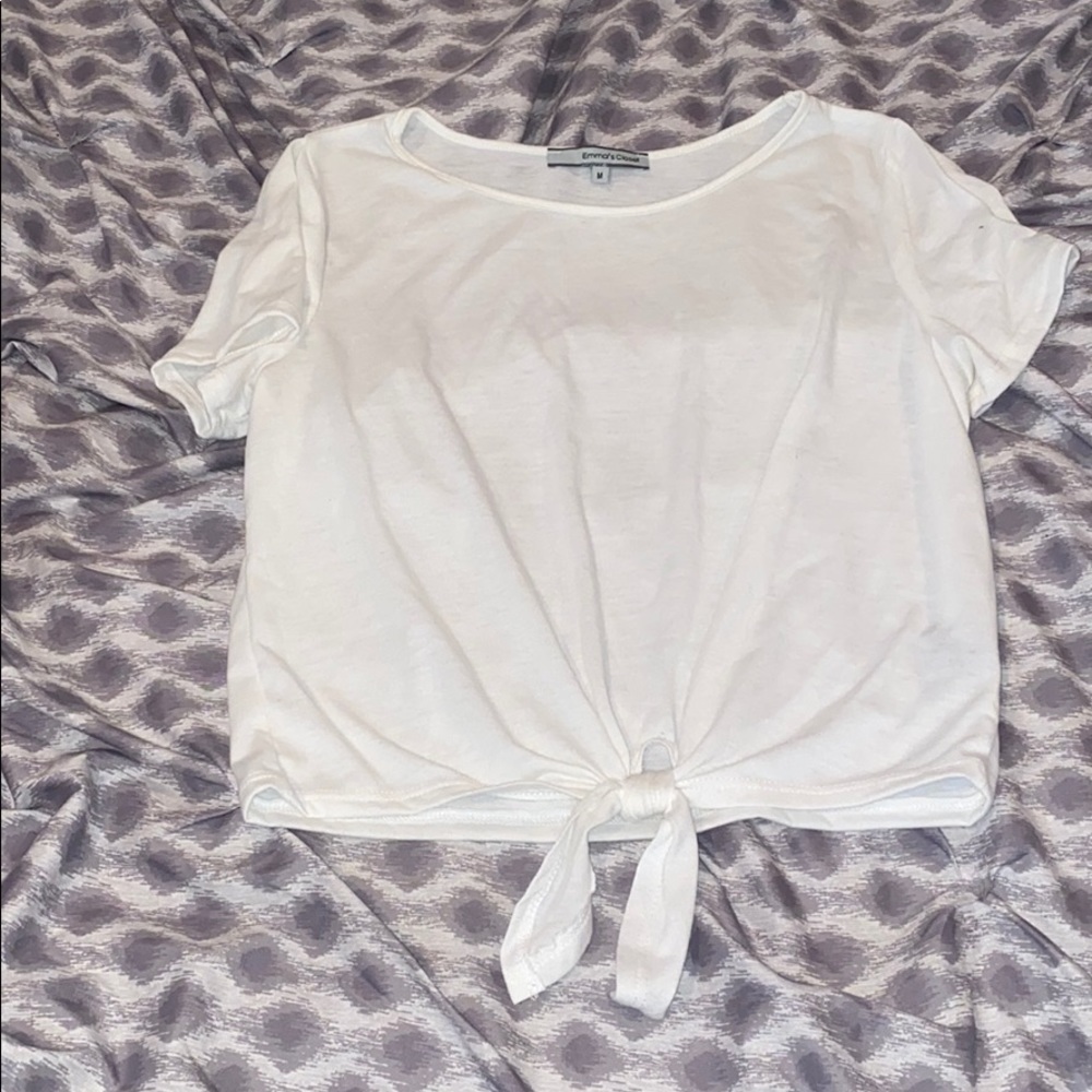 Tie front crop top